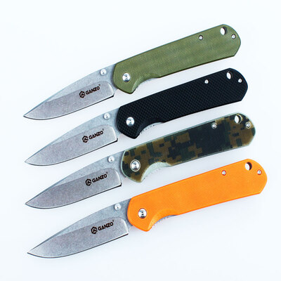 Ніж складний Ganzo G6801-BK 9Cr14Mov Liner Lock G10 8,5 см Зображення