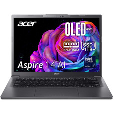 Ноутбук Acer Aspire 14 A14-52M OLED, Intel Core Ultra 7, 32 ГБ, SSD 1 ТБ, сірий Зображення