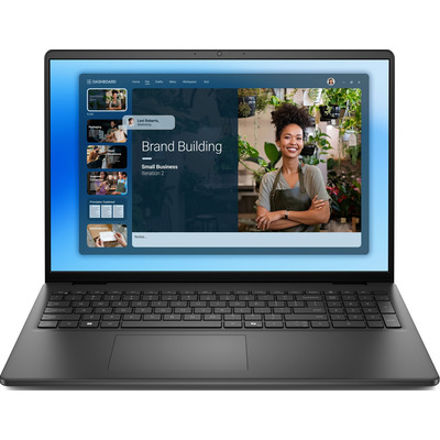 Ноутбук Dell 16 DC16250, Intel Core 5-120U, 16 ГБ, SSD 1 ТБ, Linux, чорний Зображення