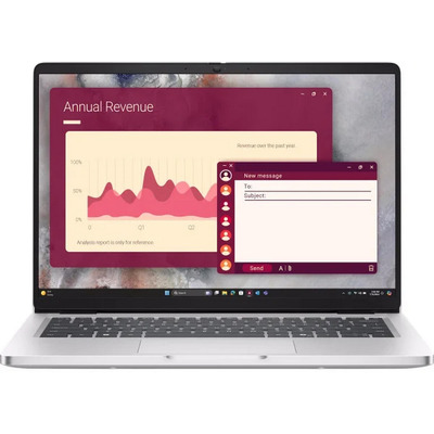 Ноутбук Dell Pro 14 FHD+ Intel Core Ultra 5 16 ГБ 512 ГБ SSD серебристый Изображение