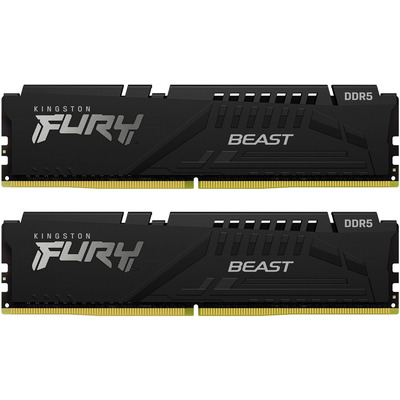 Оперативная память Kingston FURY Beast DDR5 32 ГБ (2x16 ГБ) 6000 МГц CL30, радиатор Изображение