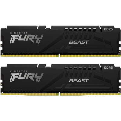 Оперативна пам'ять Kingston FURY Beast DDR5 64 ГБ (2x32 ГБ) 5600 МГц CL40 DIMM чорна ECC Зображення
