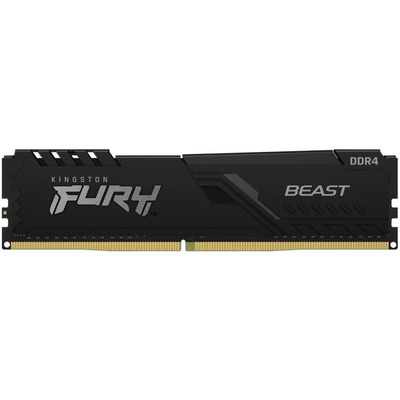 Оперативна пам'ять Kingston FURY Beast DDR4 16GB (2x8GB) 3200 МГц, чорна з радіатором Зображення