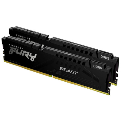 Оперативна пам’ять Kingston FURY Beast DDR5 128ГБ (2x64ГБ) 5600 МГц CL36 чорна Зображення