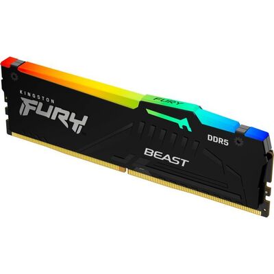 Оперативна пам’ять Kingston FURY Beast DDR5 16GB 6800 МГц RGB EXPO DIMM чорна Зображення