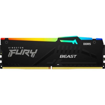 Оперативна пам’ять Kingston FURY Beast DDR5 32GB 6000 МГц RGB, DIMM, CL36 Зображення