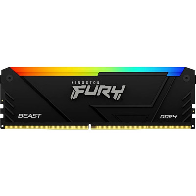 Оперативная память Kingston FURY Beast RGB DDR4 16 ГБ (2x8 ГБ) 3200 МГц с подсветкой Изображение