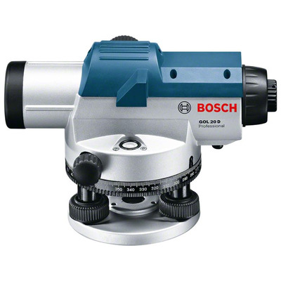 Оптический нивелир Bosch GOL 20 D, объектив 36 мм, 20×, до 60 м Изображение
