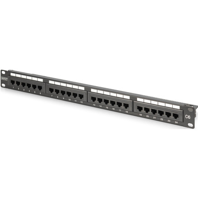 Патч-панель Digitus DN-91624U-CR CAT 6 UTP 24 порти 1U 19