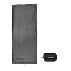 Вкладыш для спального мешка Naturehike CNK2450WS024 флисовый 185x75 см графит Изображение