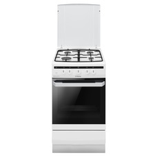 Плита газовая Hansa FCGW510550 с духовкой 70 л, 4 конфорки, белая Изображение