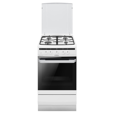 Плита газовая Hansa FCGW510550 с духовкой 70 л, 4 конфорки, белая Изображение