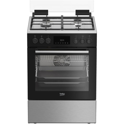 Плита комбінована Beko FBSM62530DXMS 72 л конвекція 4 конфорки Зображення