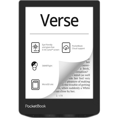Электронная книга PocketBook 629 Verse Mist Grey 6'' E Ink Carta Изображение