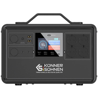 Портативная электростанция Könner & Söhnen KS 2400PS, LiFePO4, Bluetooth, 2240 Вт·ч, 2400 Вт Изображение