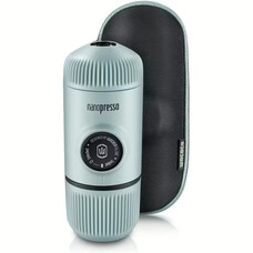 Портативна кавоварка Wacaco Nanopresso блакитна з чохлом 18 бар Зображення