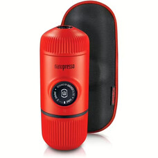 Портативна кавоварка Wacaco Nanopresso червона з чохлом Зображення
