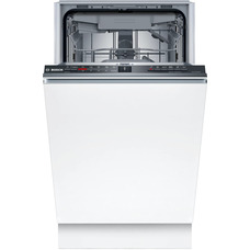 Встраиваемая посудомоечная машина Bosch SPV2HMX03K, 10 комплектов, A+, дисплей, белый Изображение