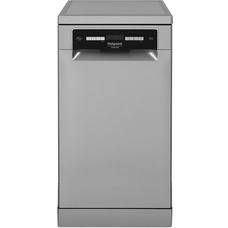 Посудомийна машина Hotpoint HSFO3T235WCX вузька 45 см, 10 комплектів, A+++, дисплей, нержавіюча сталь Зображення
