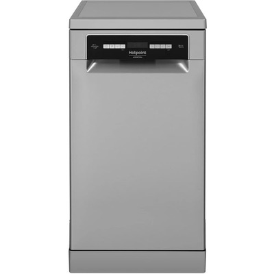 Посудомийна машина Hotpoint HSFO3T235WCX вузька 45 см, 10 комплектів, A+++, дисплей, нержавіюча сталь Зображення
