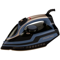 Утюг с паровой подачей Russell Hobbs Powersteam Ultra Pro 3100 Вт, кварцевая керамическая подошва, чёрно-синий Изображение