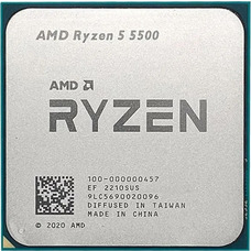 Процесор AMD Ryzen 5 5500 6 ядер 3.6 ГГц 16 МБ AM4 Tray Зображення