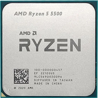 Процессор AMD Ryzen 5 5500 6 ядер 3.6 ГГц 16 МБ AM4 Tray Изображение