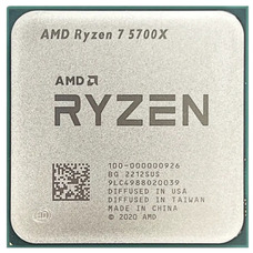 Процесор AMD Ryzen 7 5700X 8 ядер 16 потоків 3.4-4.6 ГГц AM4 Tray Зображення