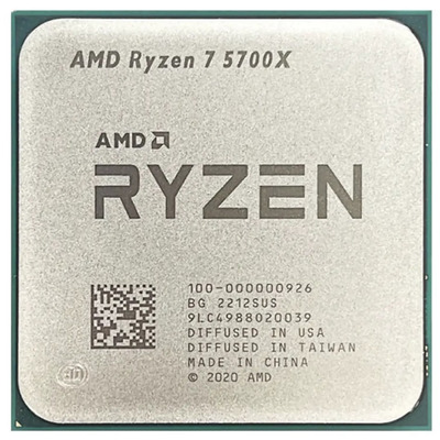 Процессор AMD Ryzen 7 5700X 8 ядер 16 потоков 3.4-4.6 ГГц AM4 Tray Изображение
