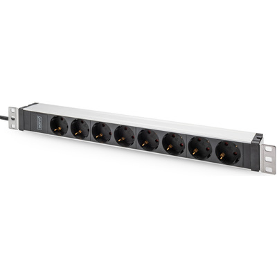 Блок распределения питания Digitus DN-95428 1U 8xSchuko алюминий 16A Изображение