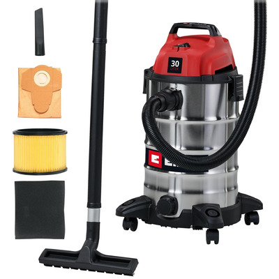 Пылесос для влажной и сухой уборки Einhell TC-VC 3055 S, 950 Вт, бак 30 л, функция выдува Изображение