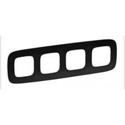 Рамка Legrand Valena Allure 4 пости матовий чорний Зображення