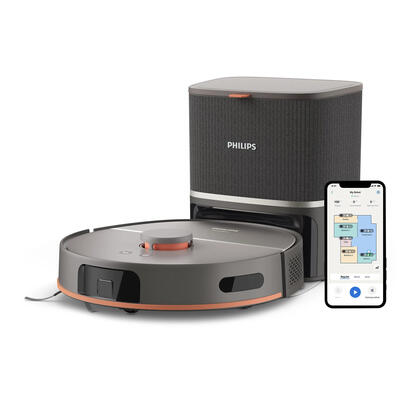 Робот-пилосос Philips Series 5000 XU5100/10, вологе прибирання, чорний Зображення