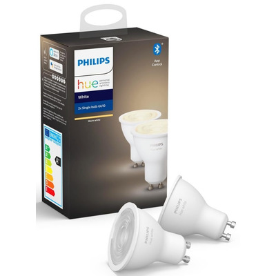 Розумна лампа Philips Hue GU10 White 5.2W 400 лм Bluetooth Зображення