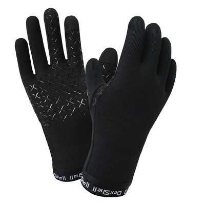 Рукавички DexShell DryLite XL чорні водонепроникні з Merino Зображення