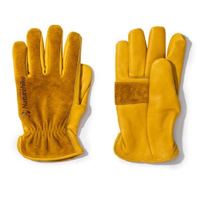 Перчатки кожаные Naturehike NH20FS041, размер XL, желтые Изображение