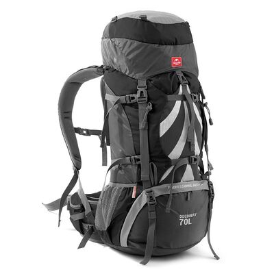 Рюкзак туристичний Naturehike NH70B070-B, 70 л + 5 л, чорний Зображення
