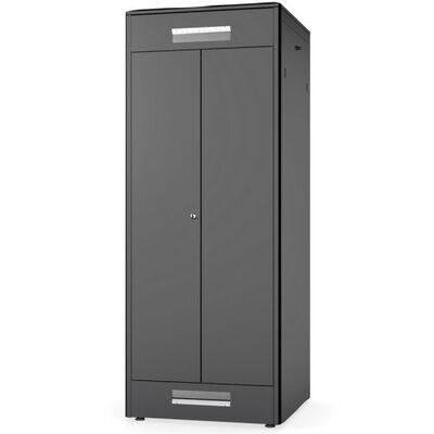 Шкаф телекоммуникационный Digitus DN-31114-B 42U, 800x800 мм, двойные стеклянные двери, сталь, черный Изображение