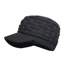 Шапка водонепроникна DexShell Beanie Peaked DH393-B з козирком чорна Зображення