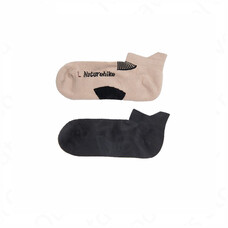 Низкие носки Naturehike NH21FS014, 2 пары бежевых и черных, M Изображение