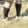 Шкарпетки водонепроникні DexShell Compression Mudder M сірі Зображення