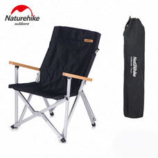 Складане крісло Naturehike Shangye NH19JJ004, алюміній, чорне Зображення