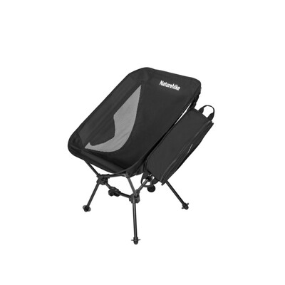 Складане крісло Naturehike Clamshell 001 з алюмінієвого сплаву, чорне Зображення
