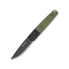 Складной нож Ganzo G721B-GR зеленая рукоять, клинок 440С, Auto lock Изображение