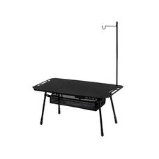 Складной стол Naturehike CNK2450JJ025, алюминий, 80х40 см, черный Изображение