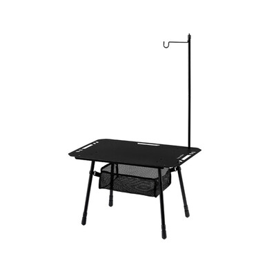 Складаний стіл Naturehike CNK2450JJ025 алюмінієвий 60x40 см, чорний, регульована висота Зображення