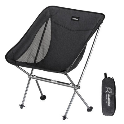 Складной стул Naturehike Stellaluna L04 CNK2450JJ015, алюминиевый, черный, размер M Изображение