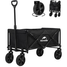 Складная тележка Naturehike CNK2300JU014, стальной каркас, 100 л, черная Изображение