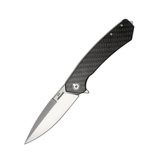 Складной нож Adimanti Skimen-CF D2 85 мм G10-карбон Flipper Изображение