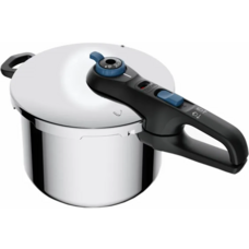 Скороварка Tefal Secure Trendy 6 л з паровим кошиком, нержавіюча сталь Зображення